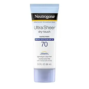 Neutrogena Ultra Sheer Dry-Touch Water Resistant and Non-Greasy Sunscreen Lotion with Broad Spectrum SPF 70, 3 Fl Oz (Pack of 1) - Image 2