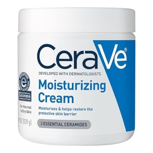 CeraVe Moisturizing Cream | Body and Face Moisturizer for Dry Skin | Body Cream with Hyaluronic Acid and Ceramides | Daily Moisturizer | Oil-Free | Fragrance Free | Non-Comedogenic | 19 Ounce - Image 2